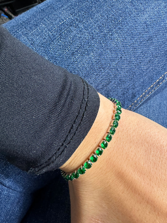 bracciale diamante verde uomo e donna